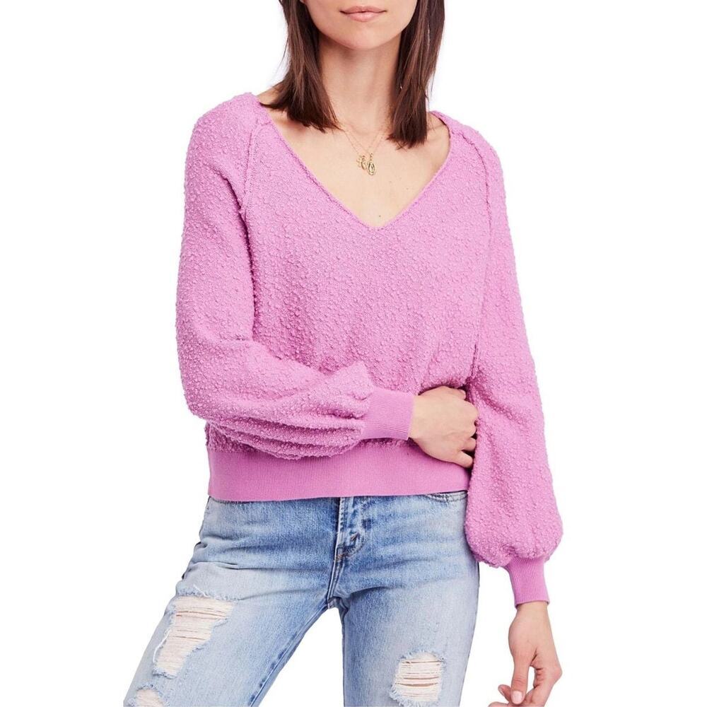 Free People Found My Friend Sweater in Orchid Sz M